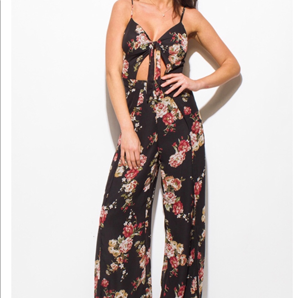 Flowered jumpsuit